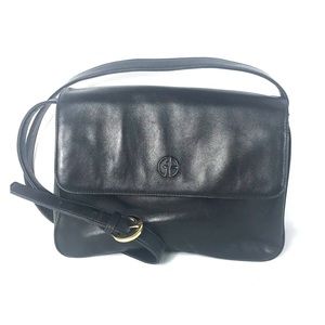 Gianni Bernini Genuine leather black bag